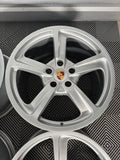 OEM 20" PORSCHE 991 Sport Techno Wheels Rims Carrera 911 Genuine LIKE NEW