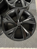 OEM 22" AUDI RS7 RS6 Sport Wheels Rims Satin Black RSQ8 SQ8 Q8 Genuine LIKE NEW