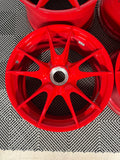 Genuine 19" PORSCHE 997.2 GT3RS Guards Red Factory Wheels Centerlock OEM