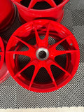 Genuine 19" PORSCHE 997.2 GT3RS Guards Red Factory Wheels Centerlock OEM