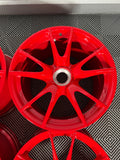 Genuine 19" PORSCHE 997.2 GT3RS Guards Red Factory Wheels Centerlock OEM