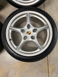 OEM 18" PORSCHE 996 Carrera Lightweight Wheels and Tires 993 911 Genuine