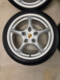 OEM 18" PORSCHE 996 Carrera Lightweight Wheels and Tires 993 911 Genuine