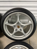 OEM 18" PORSCHE 996 Carrera Lightweight Wheels and Tires 993 911 Genuine
