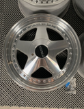 17" OZ Racing FITTIPALDI 3 Piece Wheels Rims LIKE NEW ORIGINAL 5x130 PORSCHE