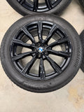 OEM 20" BMW X5 X6 740M Wheels Tires Gloss Black G05 G06 Factory Genuine TPMS