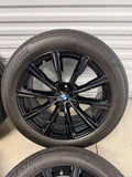 OEM 20" BMW X5 X6 740M Wheels Tires Gloss Black G05 G06 Factory Genuine TPMS