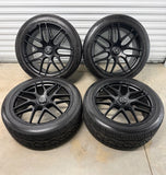 OEM 22" Mercedes GLE63S AMG Cross Spoke Wheels Tires Satin Black GLE 53 Genuine