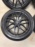 OEM 22" Mercedes GLE63S AMG Cross Spoke Wheels Tires Satin Black GLE 53 Genuine