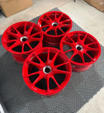 Genuine 19" PORSCHE 997.2 GT3RS Guards Red Factory Wheels Centerlock OEM