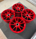 Genuine 19" PORSCHE 997.2 GT3RS Guards Red Factory Wheels Centerlock OEM