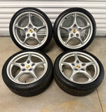 OEM 18" PORSCHE 996 Carrera Lightweight Wheels and Tires 993 911 Genuine
