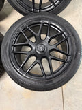 Genuine 22" Mercedes Benz G63 AMG Wheels Tires Satin Black LIKE NEW OEM TPMS
