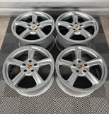 OEM 20" PORSCHE 991 Sport Techno Wheels Rims Carrera 911 Genuine LIKE NEW