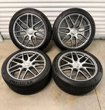OEM 22" Mercedes GLE63S AMG Cross Spoke Wheels MICHELIN Tires GLE 53 Genuine
