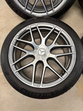 OEM 22" Mercedes GLE63S AMG Cross Spoke Wheels MICHELIN Tires GLE 53 Genuine