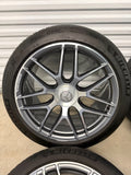 OEM 22" Mercedes GLE63S AMG Cross Spoke Wheels MICHELIN Tires GLE 53 Genuine