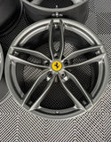 OEM 20" FERRARI 488 Forged Wheels Rims Grigio Ferro 458 Genuine TPMS