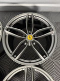 OEM 20" FERRARI 488 Forged Wheels Rims Grigio Ferro 458 Genuine TPMS