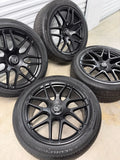 Genuine 22" Mercedes Benz G63 AMG Wheels Tires Satin Black LIKE NEW OEM TPMS