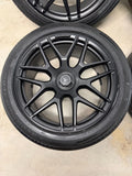 Genuine 22" Mercedes Benz G63 AMG Wheels Tires Satin Black LIKE NEW OEM TPMS